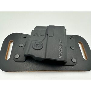 Versacarry Reactor Glock 42 OWB Outside Waistband Leather Holster Black